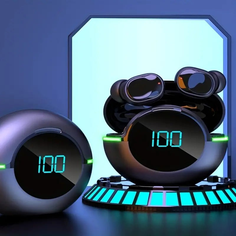 TWS Wireless Stereo Earbuds with RGB Light and IPX4 Waterproof