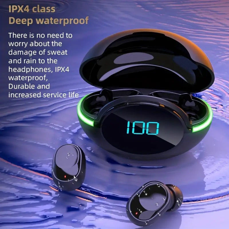 TWS Wireless Stereo Earbuds with RGB Light and IPX4 Waterproof