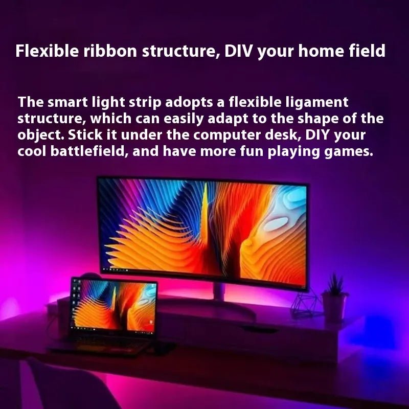 RGB LED Ambient Light Strip - Bluetooth APP8 M/ AU