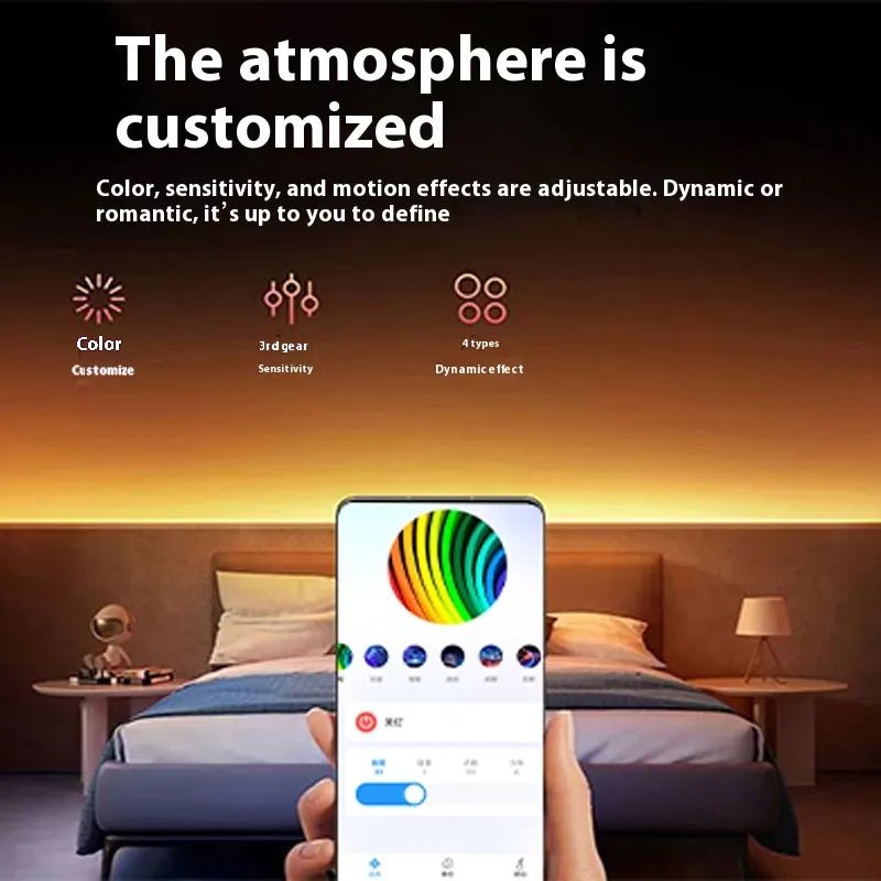RGB LED Ambient Light Strip - Bluetooth APP8 M/ EU