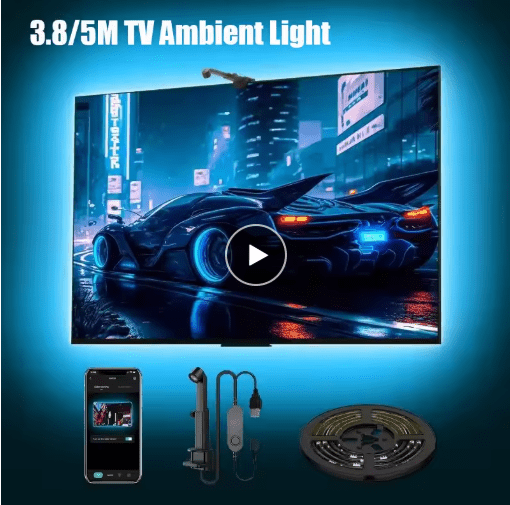 RGB LED Ambient Light Strip - Bluetooth APP9 M/ EU
