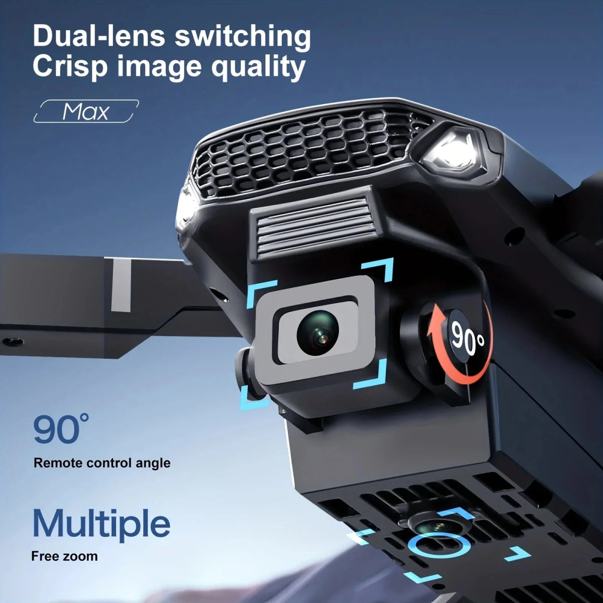 Ultimate Explorer Foldable Drone - E99PROK-BLACK