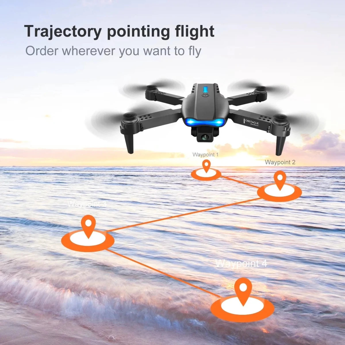 Ultimate Explorer Foldable Drone - E99PROK-BLACK