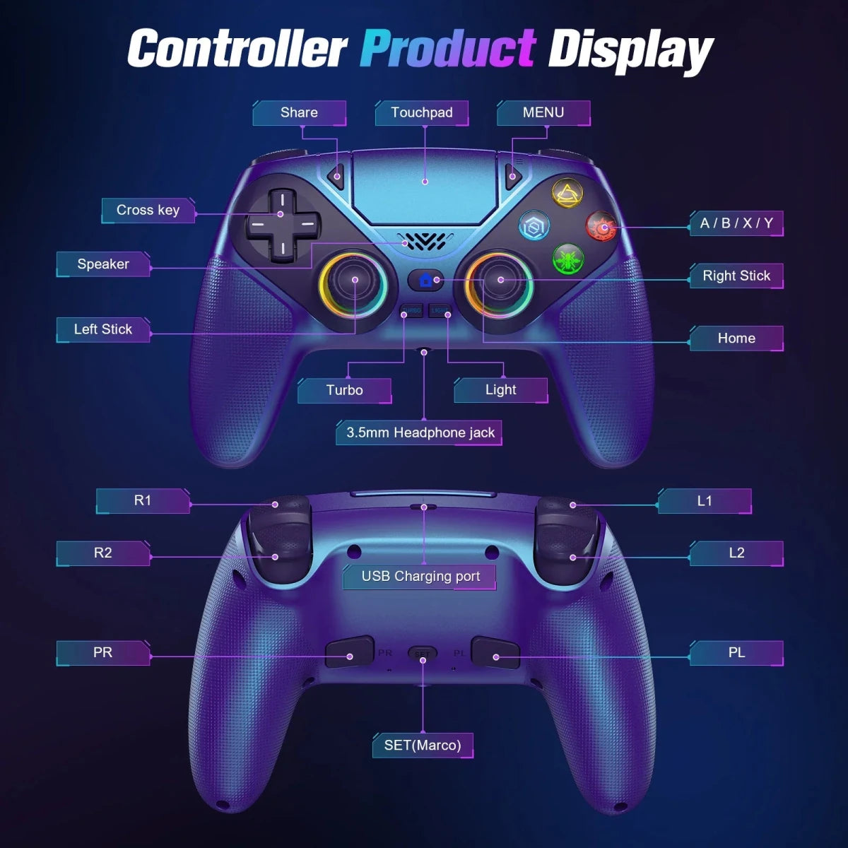 Ultimate Wireless Game Controller - White